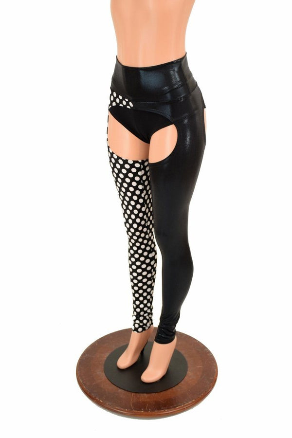 Two Tone High Rise Chaps - 6