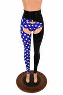 Two Tone High Waist Chaps - Coquetry Clothing
