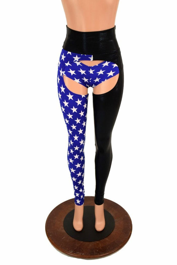 Two Tone High Waist Chaps - Coquetry Clothing