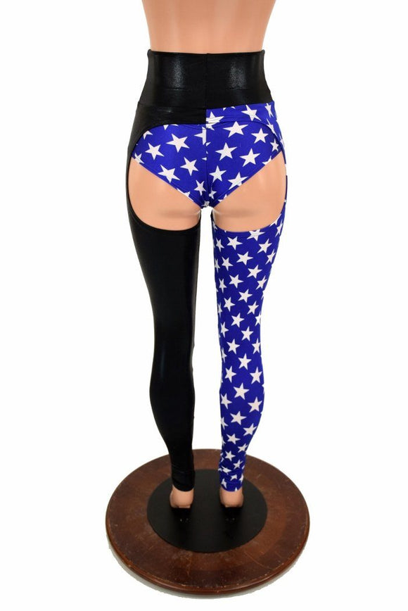 Two Tone High Waist Chaps - Coquetry Clothing