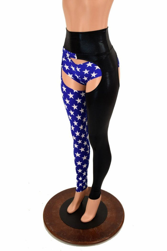 Two Tone High Waist Chaps - Coquetry Clothing
