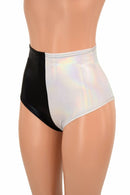 Two Tone High Waist "Siren" Shorts - Coquetry Clothing
