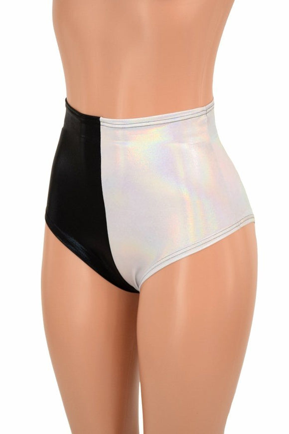 Two Tone High Waist "Siren" Shorts - Coquetry Clothing