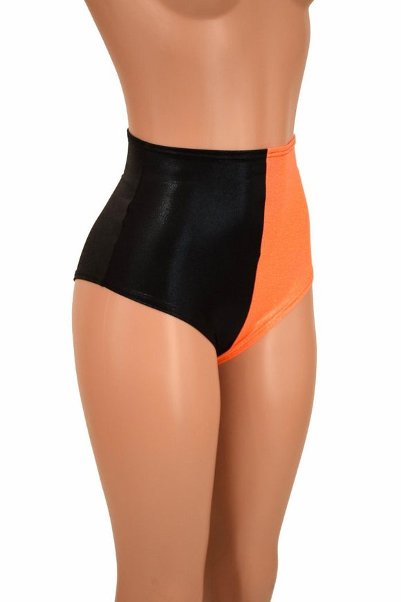 Two Tone High Waist "Siren" Shorts - Coquetry Clothing