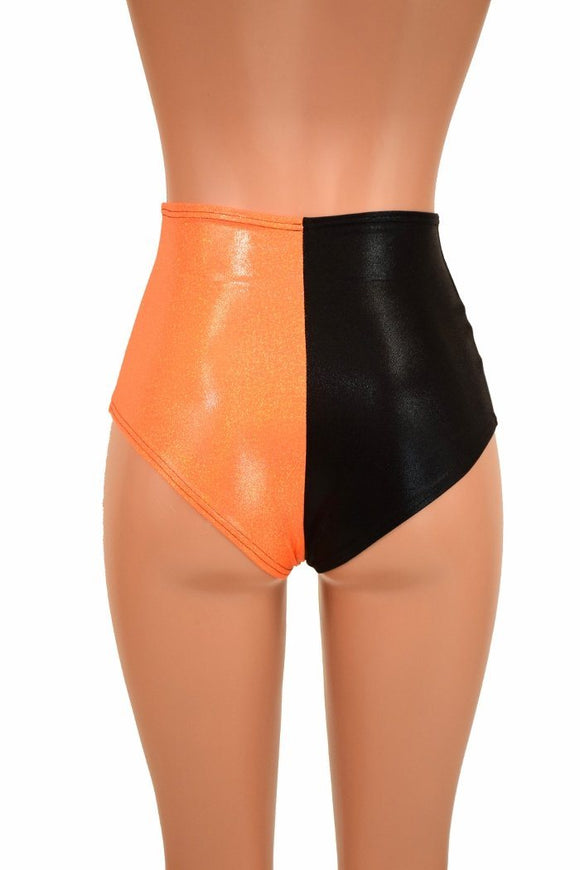Two Tone High Waist "Siren" Shorts - Coquetry Clothing