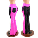 Two Tone High Waist Solar Flares with Back Pockets - Coquetry Clothing