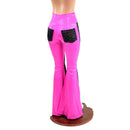 Two Tone High Waist Solar Flares with Back Pockets - Coquetry Clothing