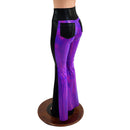 Two Tone High Waist Solar Flares with Back Pockets - Coquetry Clothing