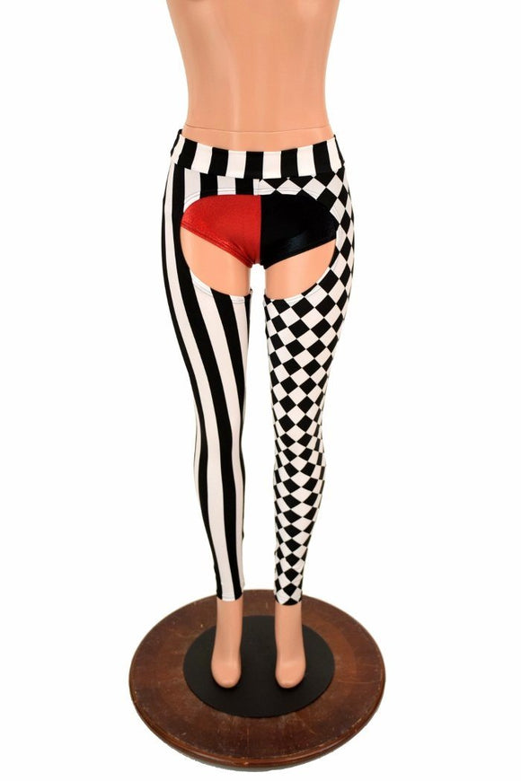 Two Tone Mid Rise Chaps - Coquetry Clothing