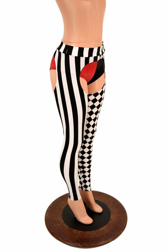 Two Tone Mid Rise Chaps - Coquetry Clothing