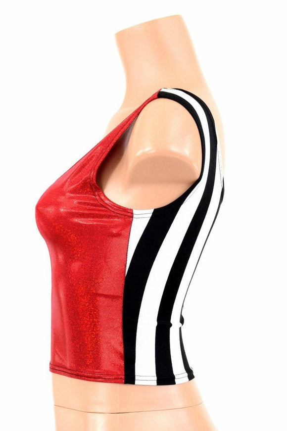 Two Tone Reversible Tank Crop Top - Coquetry Clothing