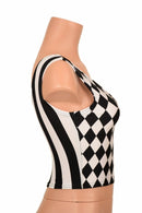 Two Tone Reversible Tank Crop Top - Coquetry Clothing