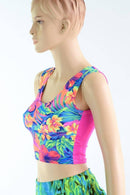Two Tone Reversible Tank Crop Top - Coquetry Clothing