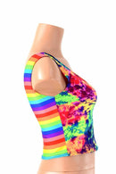 Two Tone Reversible Tank Crop Top - Coquetry Clothing