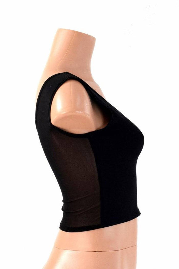 Two Tone Reversible Tank Crop Top - Coquetry Clothing