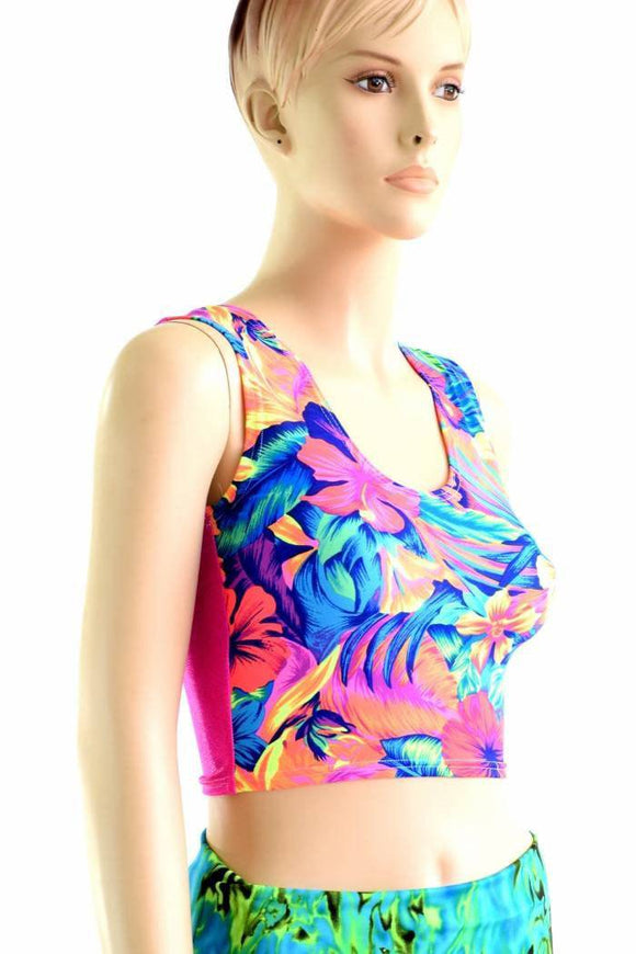 Two Tone Reversible Tank Crop Top - Coquetry Clothing
