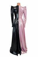Two Tone Split Circle Cut Gown - Coquetry Clothing