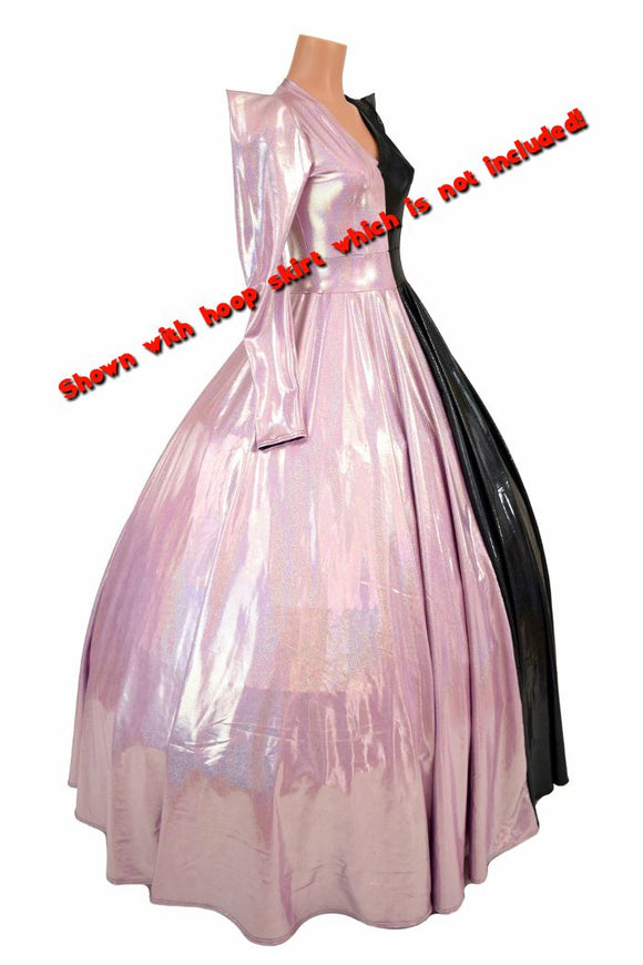 Two Tone Split Circle Cut Gown - Coquetry Clothing