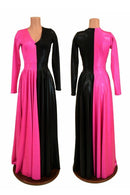 Two Tone Split Circle Cut Gown - Coquetry Clothing