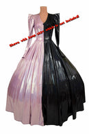 Two Tone Split Circle Cut Gown - Coquetry Clothing