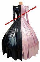 Two Tone Split Circle Cut Gown - Coquetry Clothing