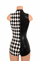 Two Tone V Neck Romper - Coquetry Clothing