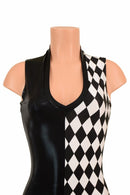 Two Tone V Neck Romper - Coquetry Clothing