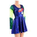 UFO Skater Dress with Mesh Inserts - Coquetry Clothing