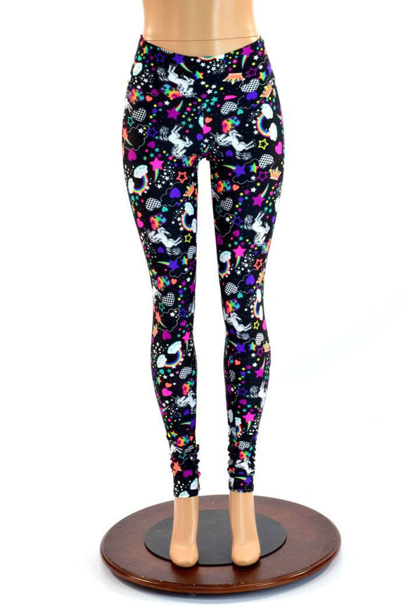 Unicorn and Rainbow High Waist Leggings - Coquetry Clothing
