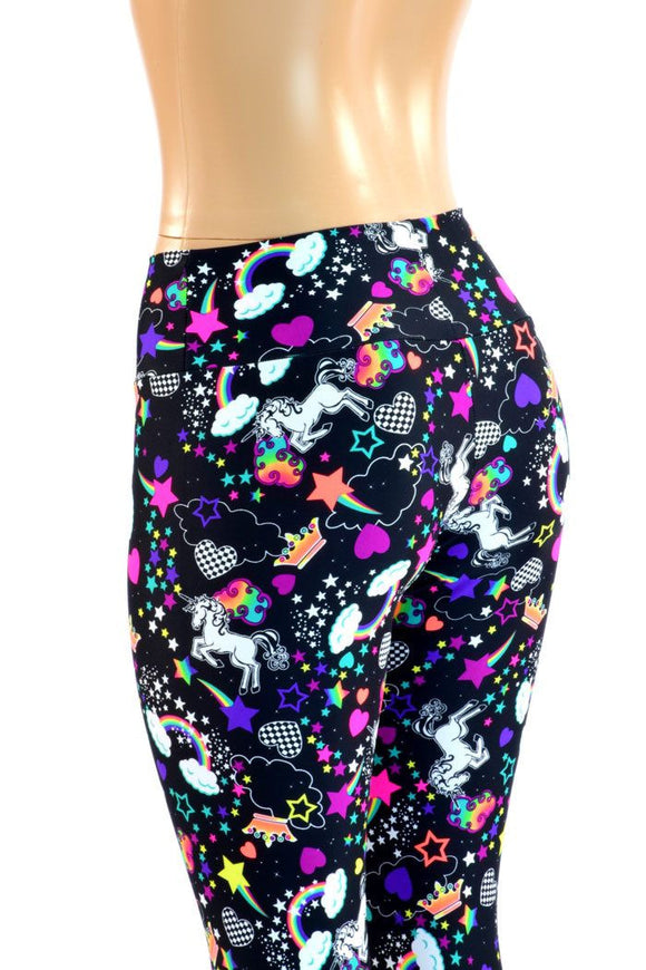 Unicorn and Rainbow High Waist Leggings - Coquetry Clothing