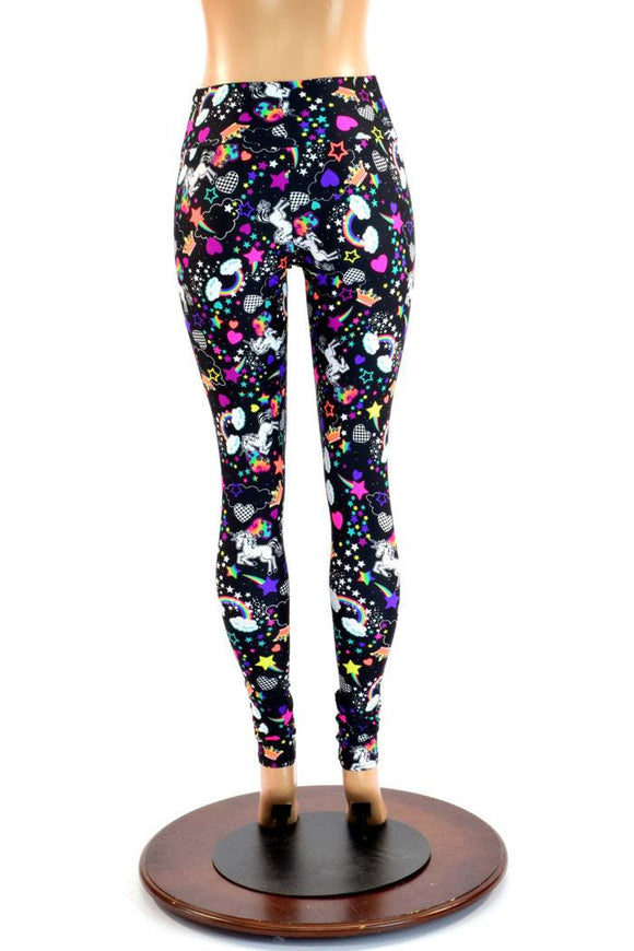 Unicorn and Rainbow High Waist Leggings - Coquetry Clothing