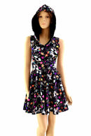 Unicorn and Rainbows Hoodie Skater Dress - Coquetry Clothing