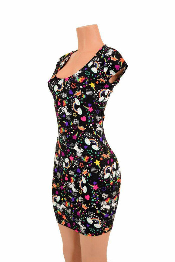 Unicorns and Rainbows Bodycon Dress - Coquetry Clothing