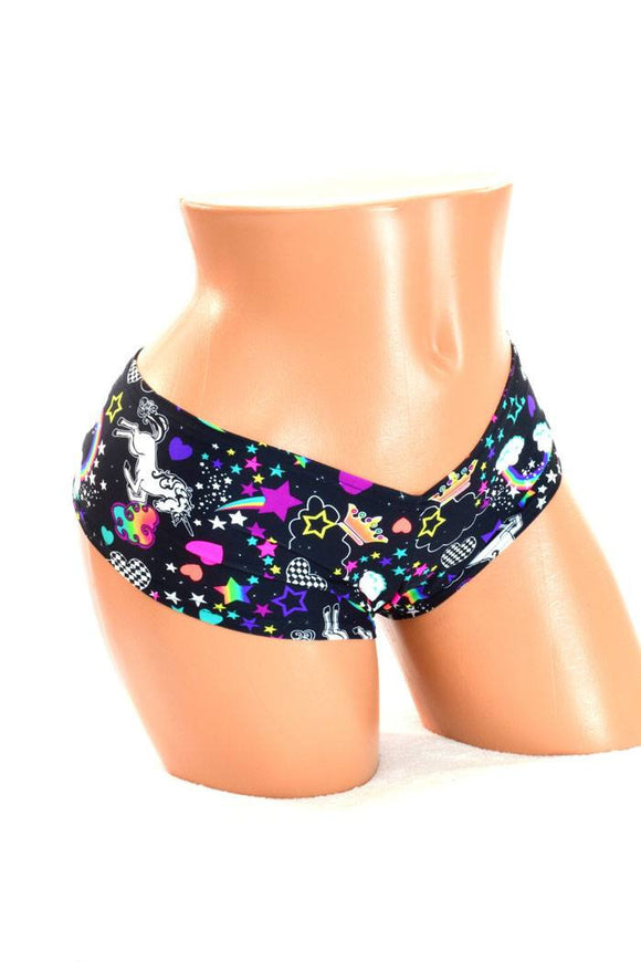 Unicorns and Rainbows Cheeky Booty Short - Coquetry Clothing