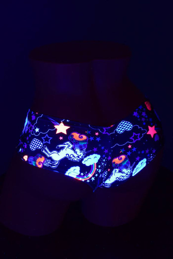 Unicorns and Rainbows Cheeky Booty Short - Coquetry Clothing