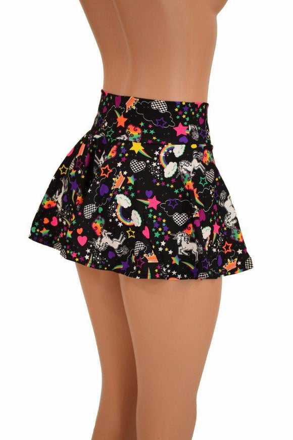 Unicorns and Rainbows Mini Rave Skirt - Coquetry Clothing