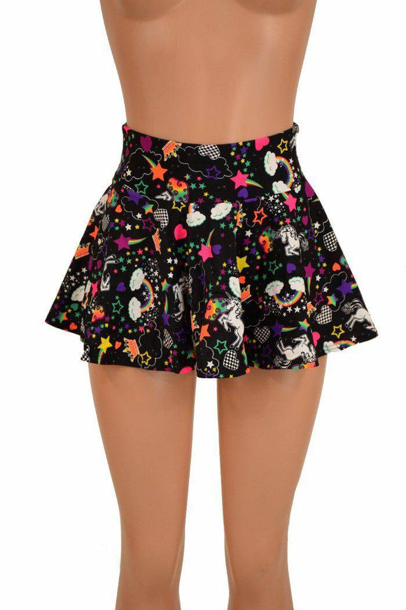 Unicorns and Rainbows Mini Rave Skirt - Coquetry Clothing