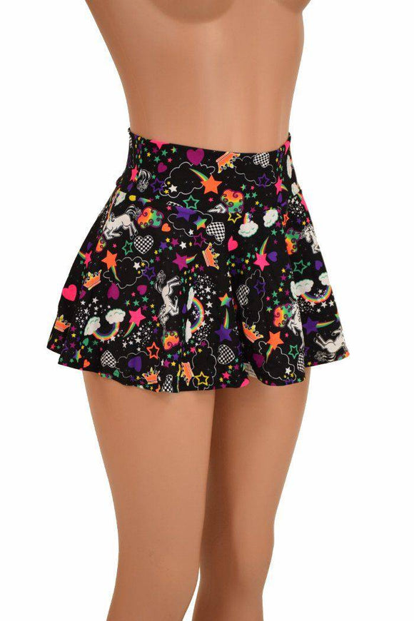 Unicorns and Rainbows Mini Rave Skirt - Coquetry Clothing
