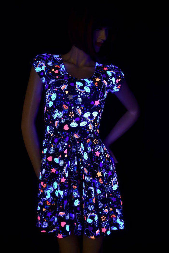 Unicorns and Rainbows Skater Dress - Coquetry Clothing