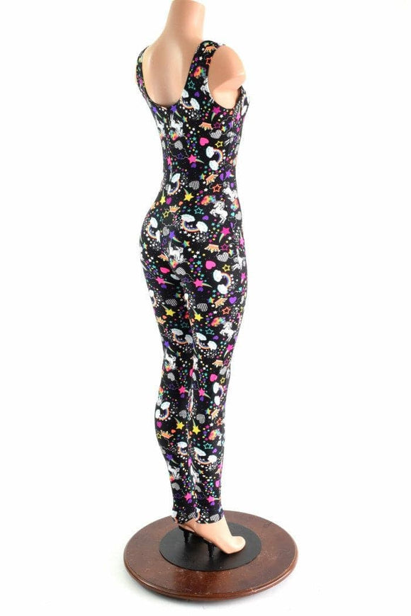 Unicorns and Rainbows Sleeveless Catsuit - Coquetry Clothing