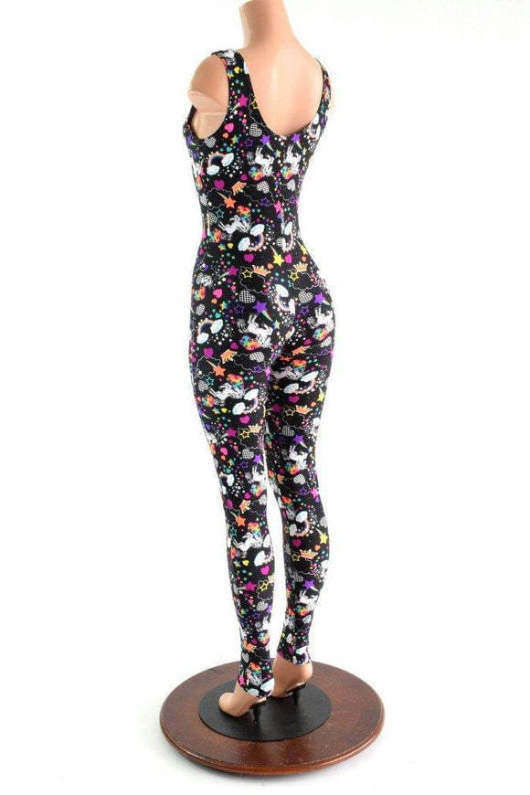 Unicorns and Rainbows Sleeveless Catsuit - Coquetry Clothing