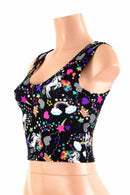 Unicorns and Rainbows Sleeveless Crop Top - Coquetry Clothing