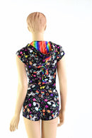 Unicorns & Rainbows Dragon Hoodie Romper - Coquetry Clothing