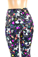 Unicorns & Rainbows High Waist Bell Bottom Flares - 6