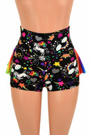 Unicorns & Rainbows Ruffle Rump Shorts - Coquetry Clothing