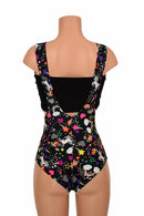 Unicorns & Rainbows Suspender Romper - Coquetry Clothing