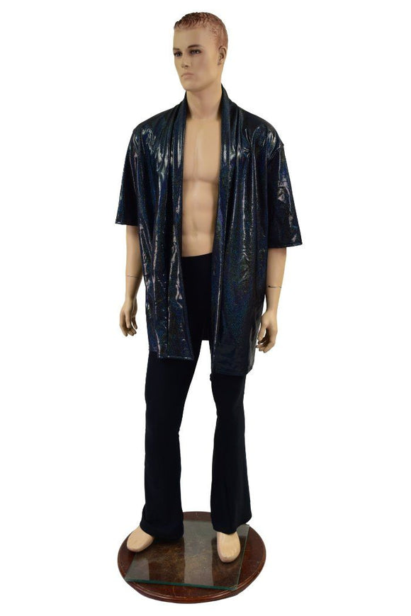 Unisex Open Front Nomad Shirt with Robe Collar - Coquetry Clothing