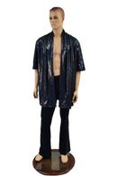 Unisex Open Front Nomad Shirt with Robe Collar - Coquetry Clothing