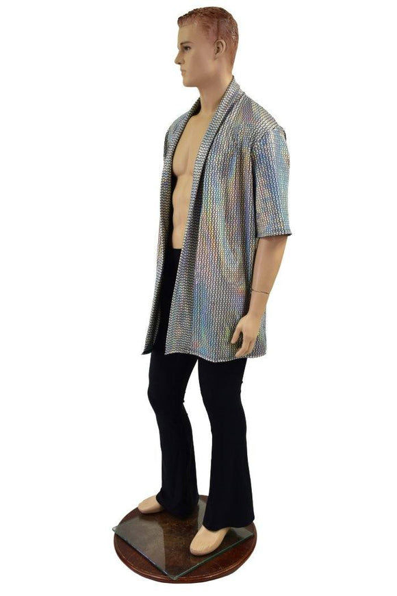 Unisex Open Front Nomad Shirt with Robe Collar - Coquetry Clothing