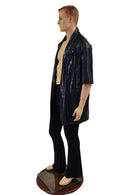 Unisex Open Front Nomad Shirt with Robe Collar - Coquetry Clothing
